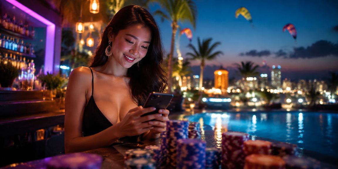 Ánh neon Mũi Né minh họa voucher nạp tiền và điều kiện sử dụng